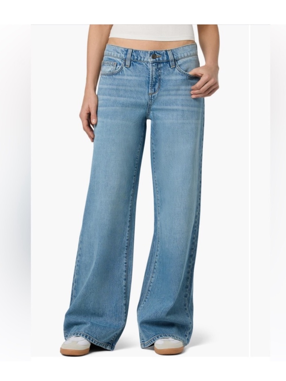 Joe's Jeans Low Rise Wide Leg Jeans Size 27